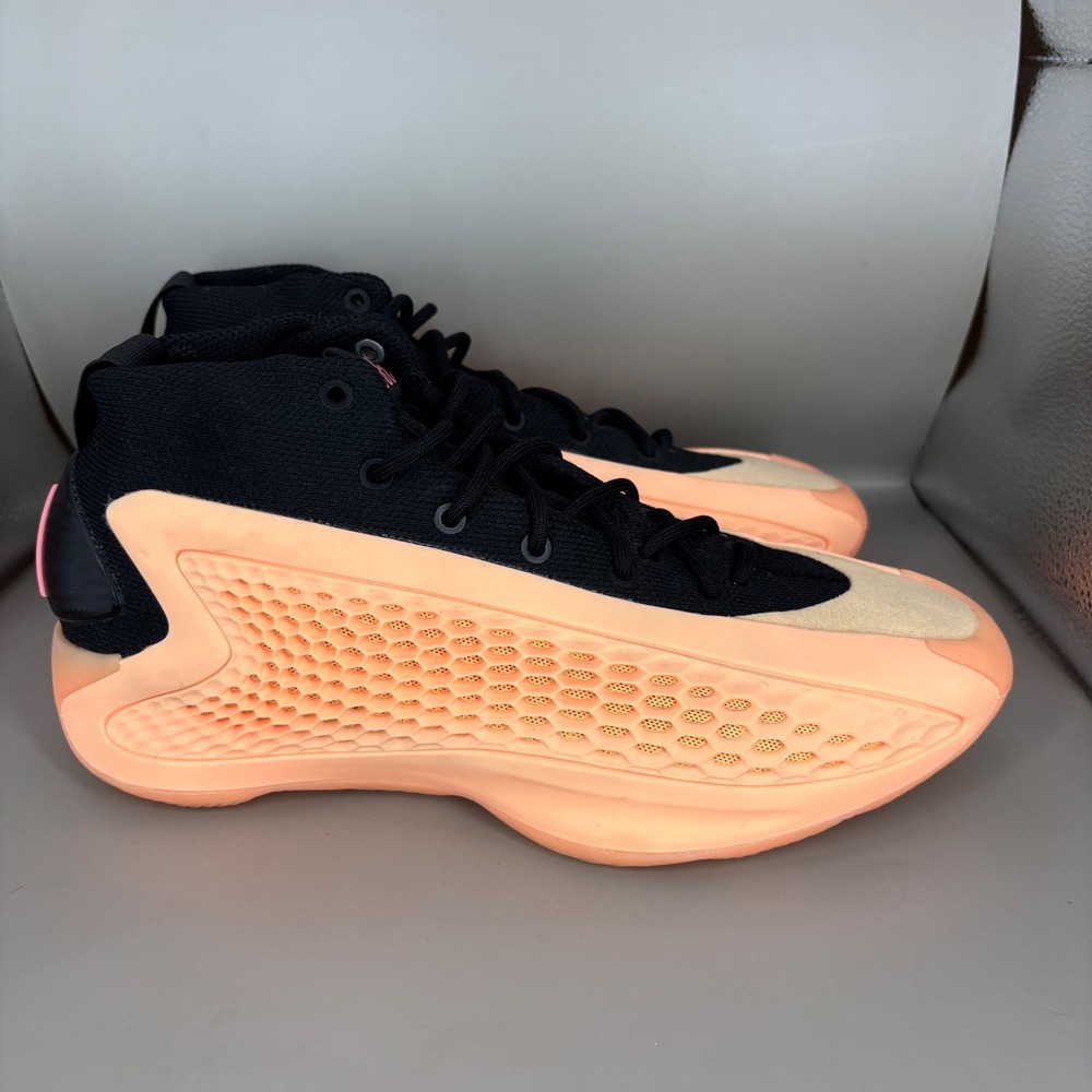 Adidas AE 1 With Love Anthony Edwards Basketball Shoes Coral Black IF1883 6.5